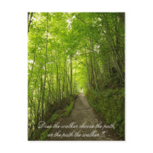 Väljer fotgängare vägen? Vykort