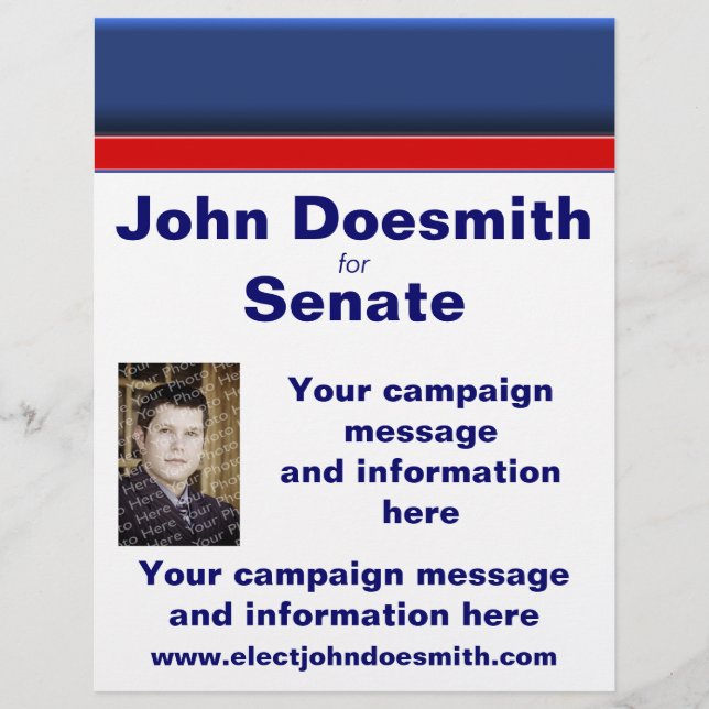 Valkampanjfolder Mall Reklamblad (Framsidan)