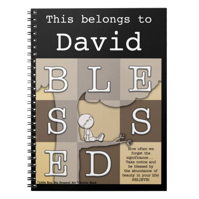 Välkänd av överflöd av skönhet anteckningsbok med spiral (Framsidan)