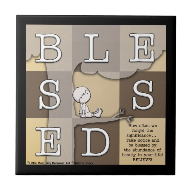 Välkänd av överflöd av skönhet kakelplatta (Framsidan)