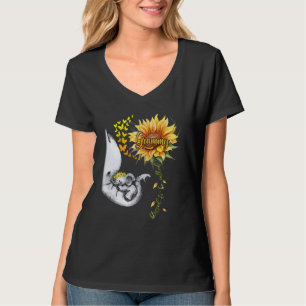 Välkänd för att kallas Grammy Solros Elephant-mot T Shirt