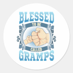 Välkänd för att kallas Gramps Gramps Gramps Far d Runt Klistermärke