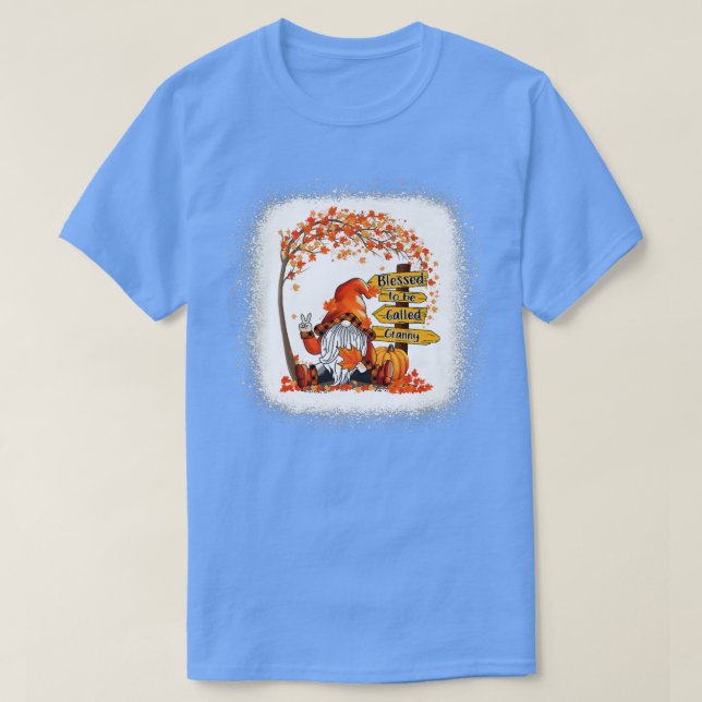 Välkänd för att kallas Granny Gnome höst än T Shirt (Design framsida)