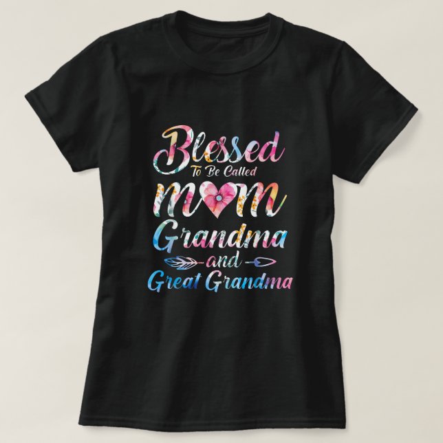 Välkänd för att kallas Mamma Grandma Underbar Gran T Shirt (Design framsida)