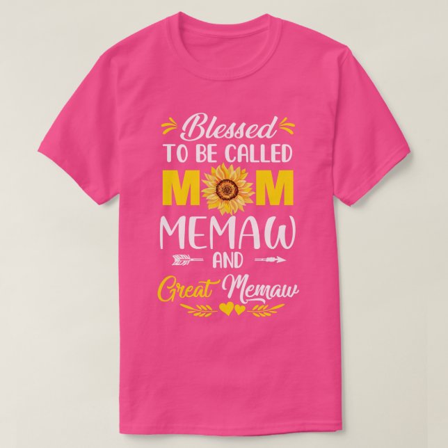 Välkänd för att kallas Mamma Memaw Underbar Memaw  T Shirt (Design framsida)