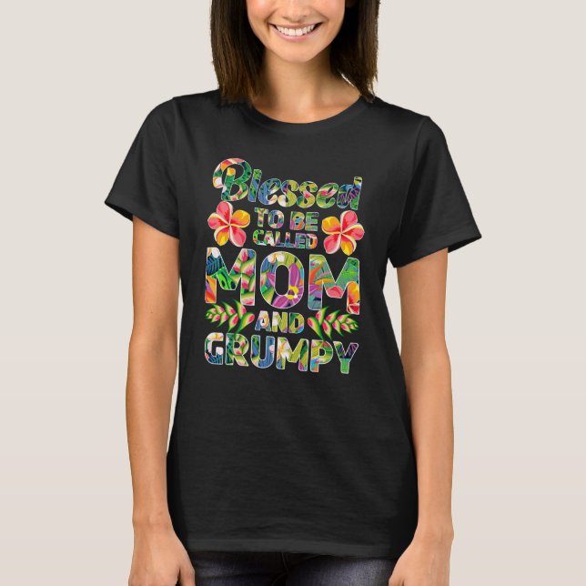 Välkänd för att kallas Mamma och grumpy T Shirt (Framsida)