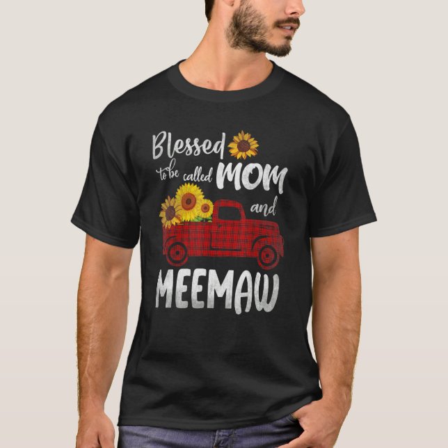 Välkänd för att kallas Mamma och Meemaw Cute Solro T Shirt (Framsida)
