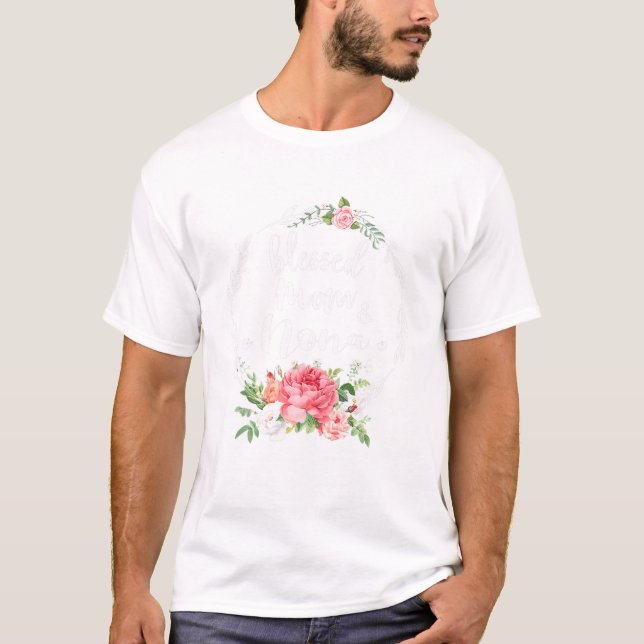 Välkänd för att kallas Mamma och NONA Cute Flower  T Shirt (Framsida)