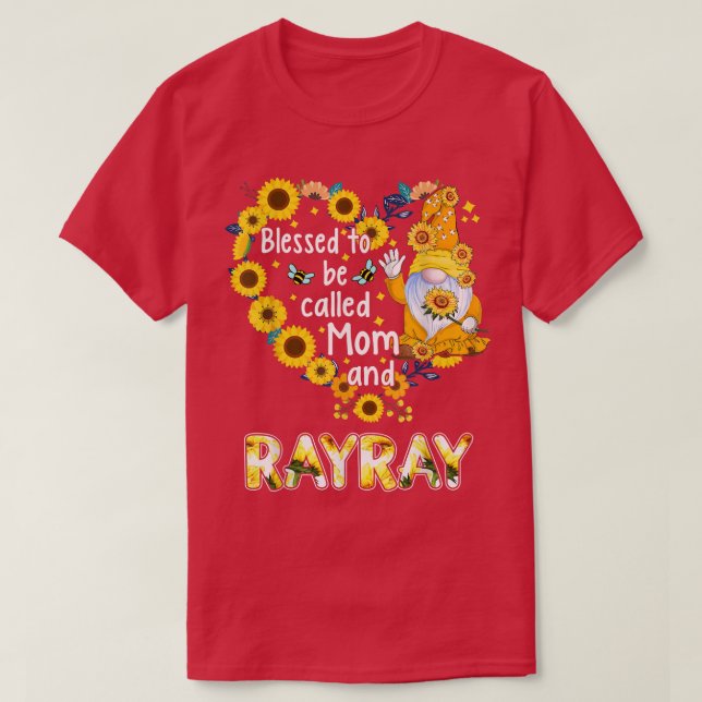 Välkänd för att kallas Mamma och RayRay Fall Gnome T Shirt (Design framsida)