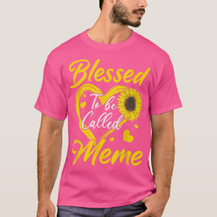 Välkänd för att kallas Memoria Solros Heart Mammor T Shirt