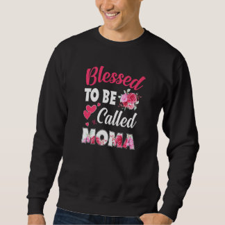 Välkänd för att kallas Moma Funny Blommigt Moma Mo Lång Ärmad Tröja