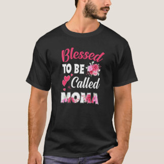 Välkänd för att kallas Moma Funny Blommigt Moma Mo T Shirt
