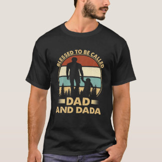 Välkänd för att kallas Pappa och Dada Vintage Far T Shirt