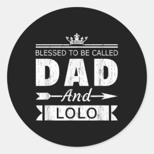 Välkänd för att kallas Pappa och Lolo Grandpa Runt Klistermärke