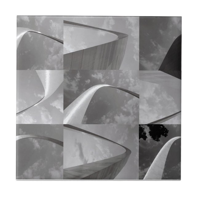 Välkänd gateway till Västern St Louis Arch Kakelplatta (Framsidan)