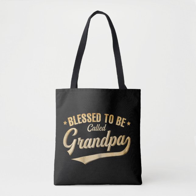 Välkänd som "Grandpa Fars dag Grandpa" Tygkasse (Framsida)