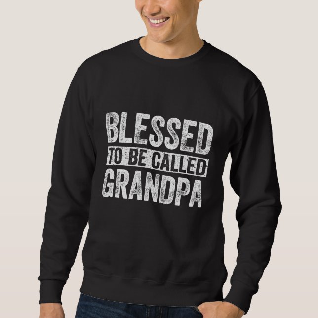 Välkänd som "Grandpa Fars dag" Lång Ärmad Tröja (Framsida)