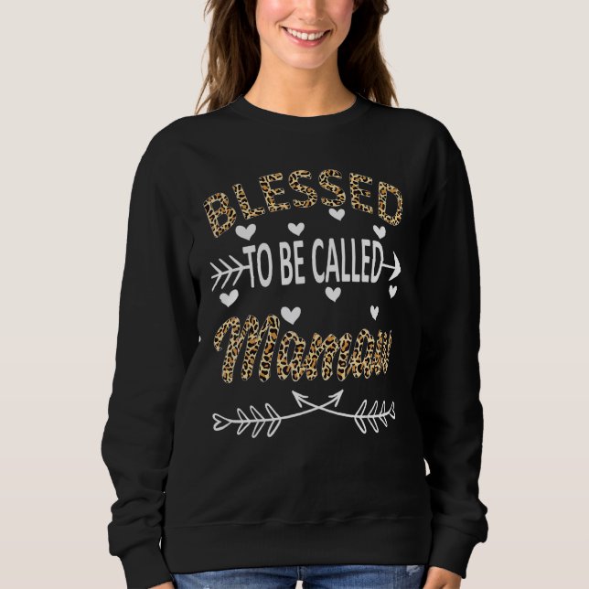 Välkänd som Mamaw Leopard Mors dag T Shirt (Framsida)