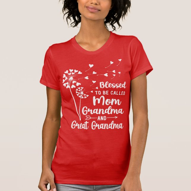 Välkänd som Mamma, mormor, Underbar mormor T Shirt (Framsida)