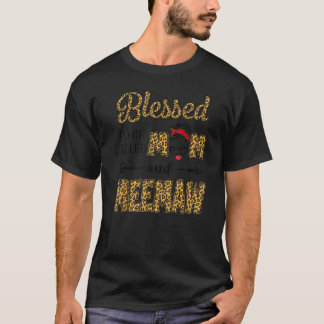 Välkänd som Mamma och Meemaw Leopard Mor T Shirt