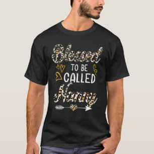 Välkänd som Nanny Leopard Nanny Mor T Shirt