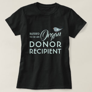 Välkänd som organdonatormottagare, svart t shirt
