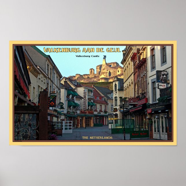 Valkenburg Castle Ruins Poster (Framsidan)