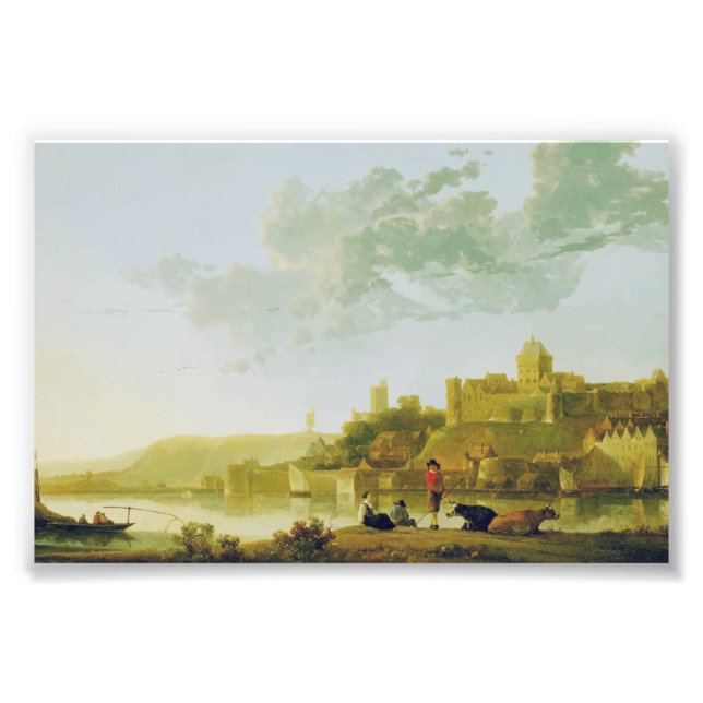 Valkhof i Nijmegen av Aelbert Cuyp Fototryck (Framsidan)