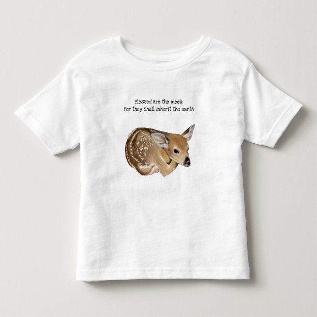 Välklädd är den Meek Fawn Småbarn T-shirt (Framsida)