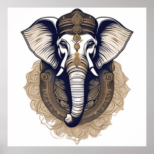 Välklädd Ganesha: Den elphant guden i visdom Poster