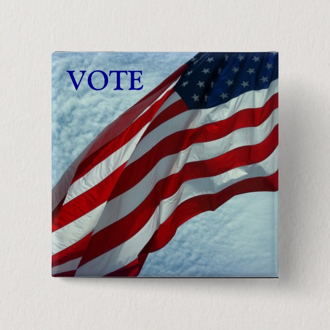 Valknappar i kampanj - omröstning knapp (Framsida)