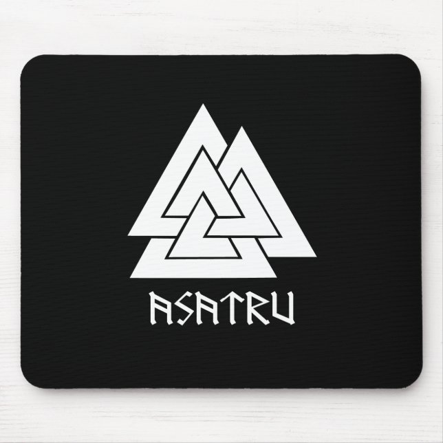 Valknut Asatru Mousepad Musmatta (Framsidan)