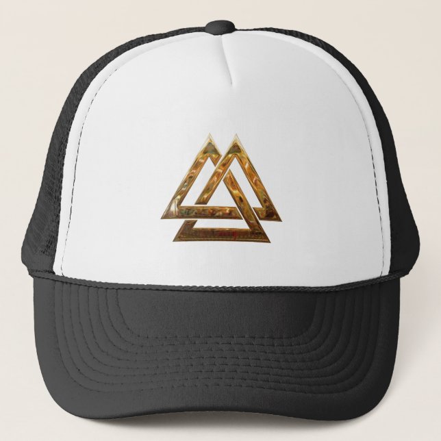 Valknut - Guld Truckerkeps (Framsida)