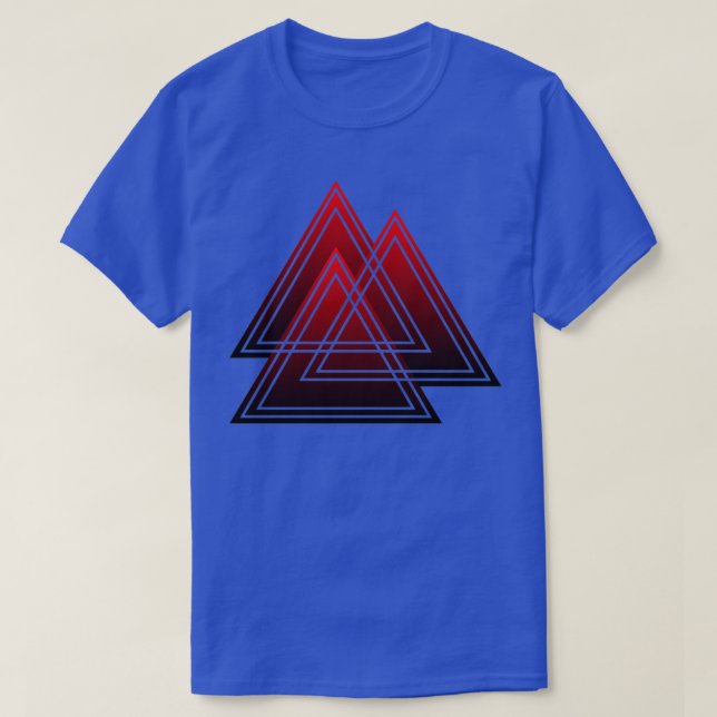 Valknut röd t shirt (Design framsida)
