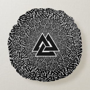 Valknut Rund Kudde