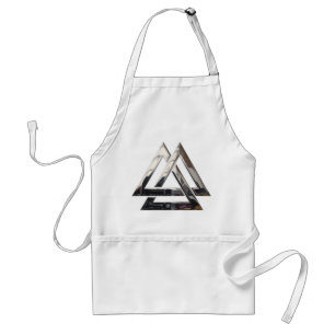 Valknut - silver förkläde