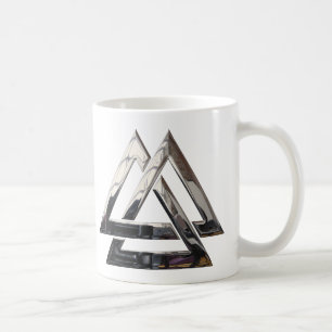 Valknut - silver kaffemugg