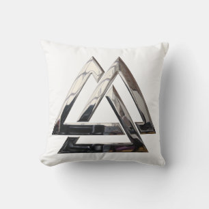 Valknut - silver kudde