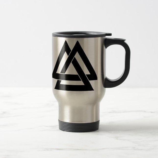 Valknut - svart resemugg (Höger)
