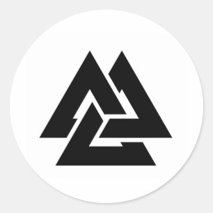 Valknut Symbol triquetra Runt Klistermärke