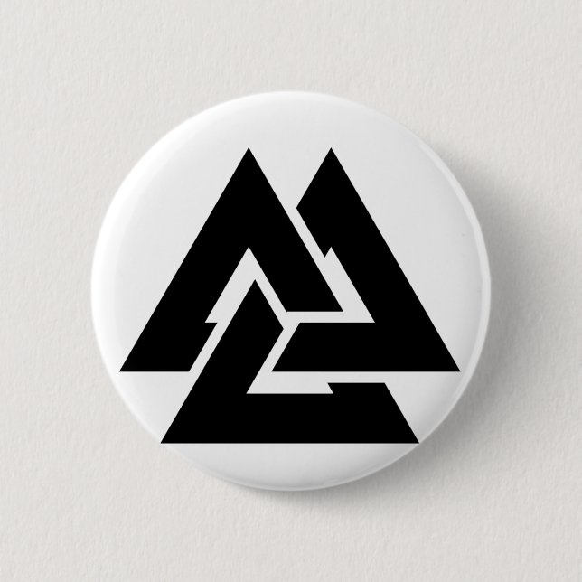 Valknut symboltriquetra knapp (Framsida)