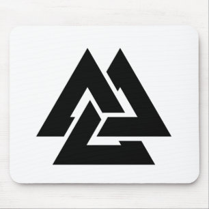 Valknut symboltriquetra musmatta
