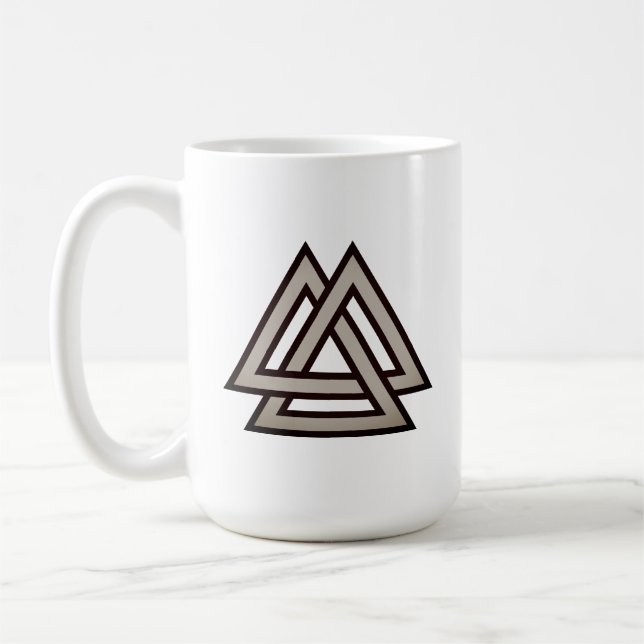 Valknut-symbolvariant Kaffemugg (Vänster)