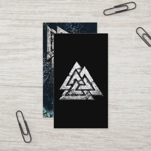 Valknut~ (Vågigt) Visitkort