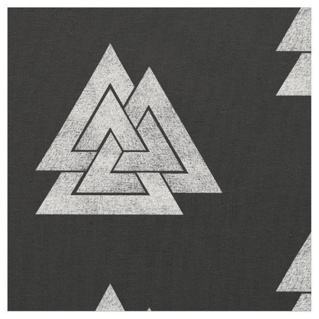 Valknut Viking Design Tyg (Närbild)