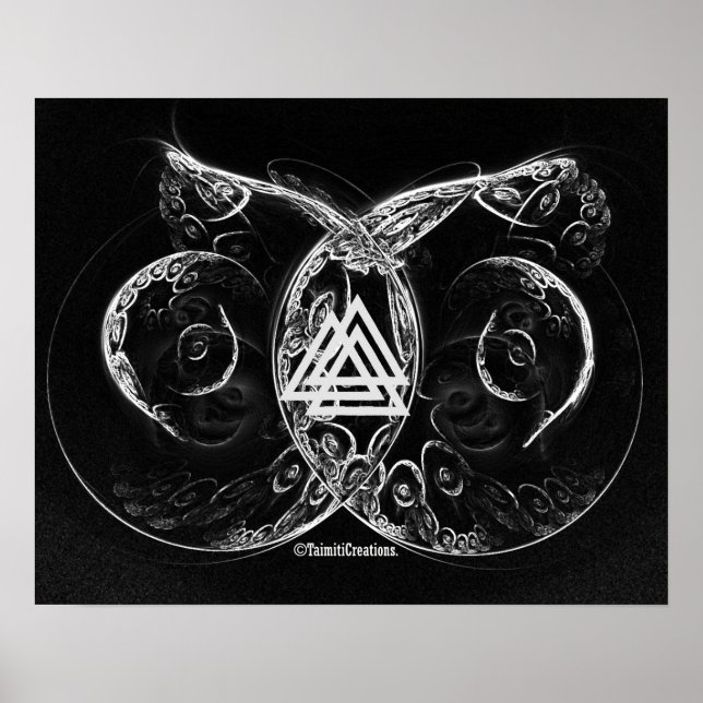 Valknut - Viking höjer Poster (Framsidan)