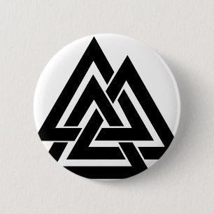 Valknut Viking Norse Nordic Protection Symbol Odin Knapp