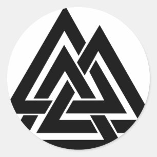 Valknut Viking Norse Nordic Protection Symbol Odin Runt Klistermärke