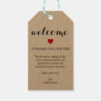 VÄLKOME GUESTS DESTINATION WEDDING GIFT Märkre Presentetikett