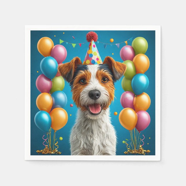 Välkomlig marionettfirande pappersservett (Framsidan)